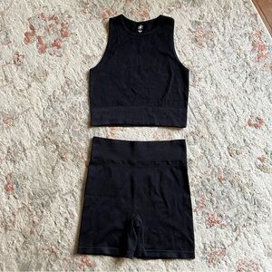 2 Piece Black Workout Set